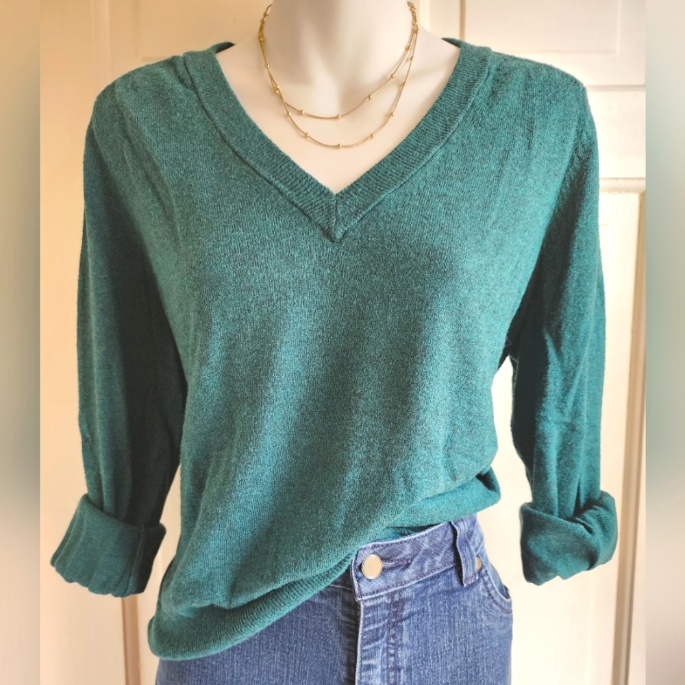 A New Day Green Sweater